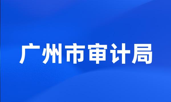 广州市审计局