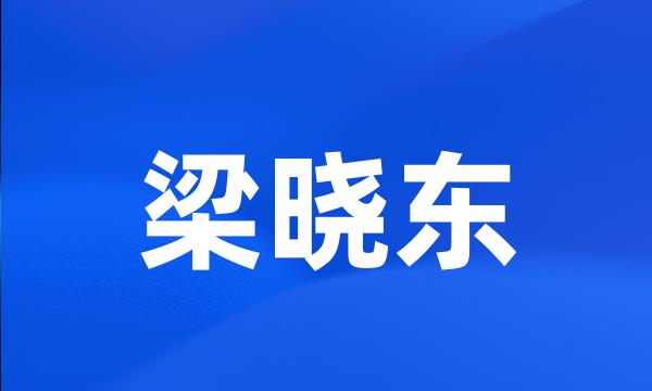 梁晓东