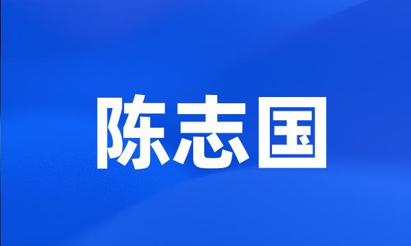 陈志国