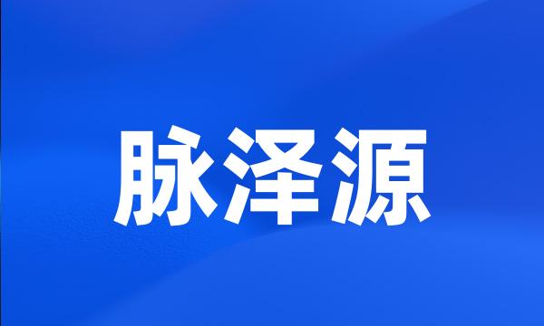 脉泽源