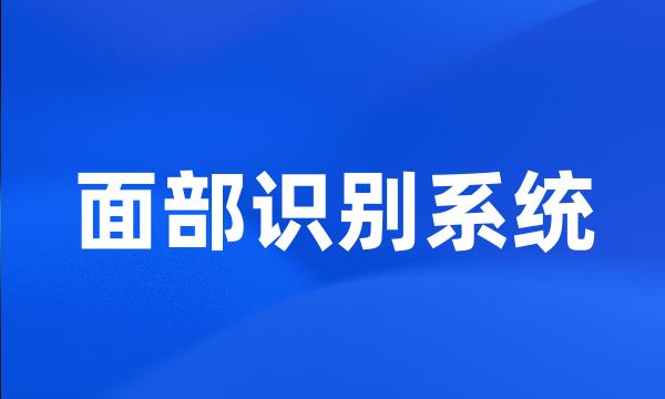 面部识别系统