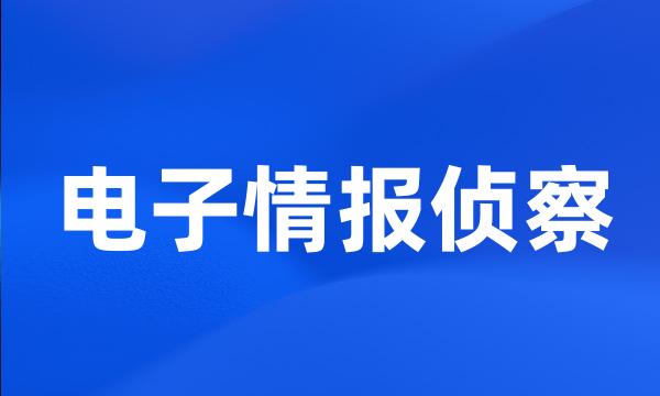 电子情报侦察