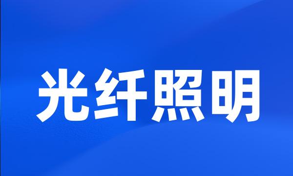 光纤照明