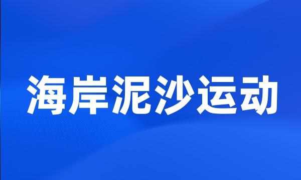 海岸泥沙运动