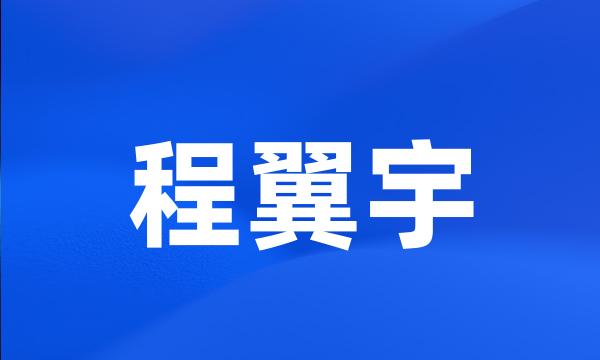 程翼宇