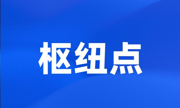 枢纽点