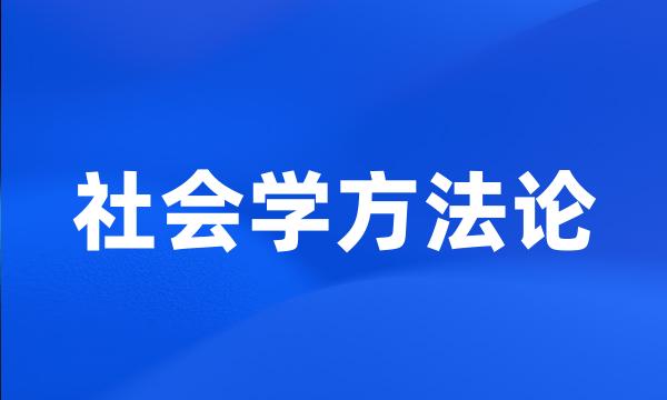 社会学方法论