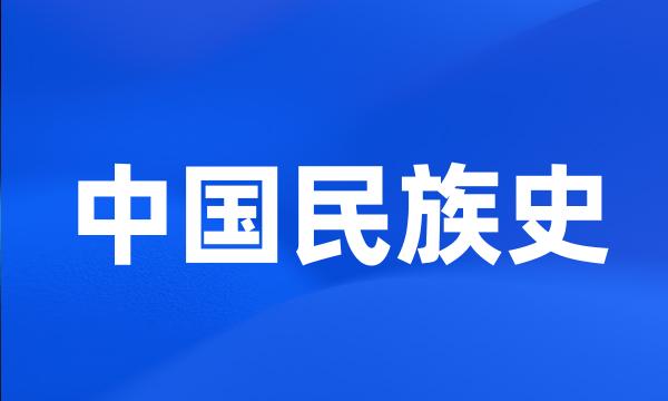 中国民族史