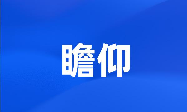 瞻仰