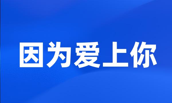 因为爱上你