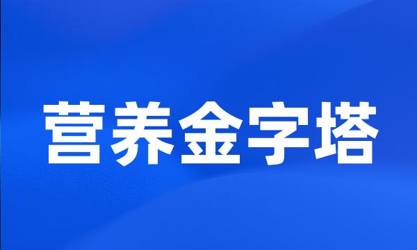 营养金字塔