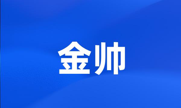 金帅