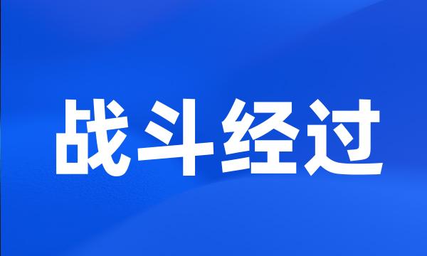 战斗经过