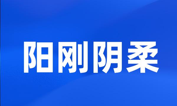 阳刚阴柔