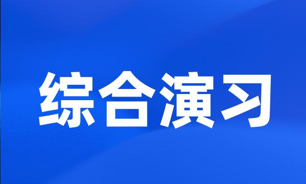 综合演习