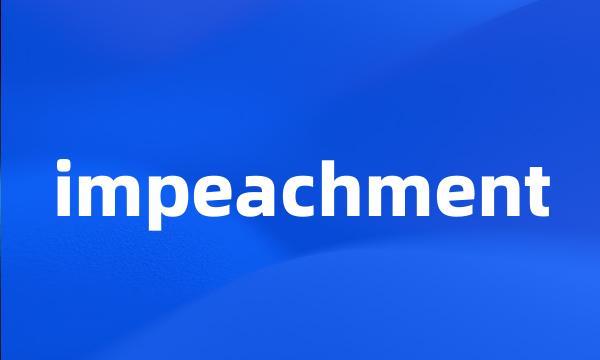 impeachment