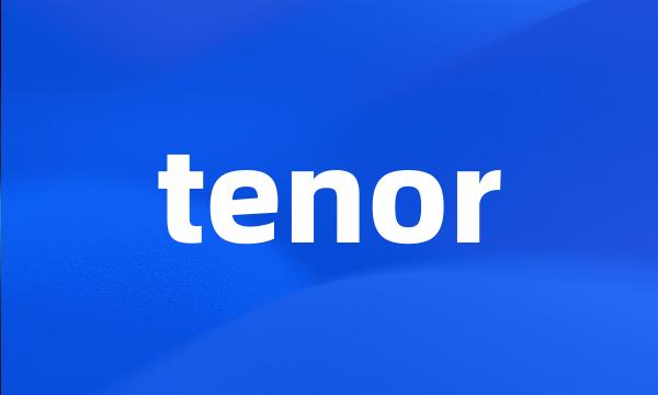 tenor