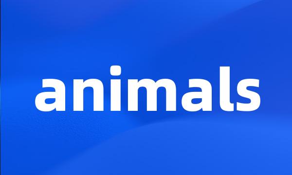 animals