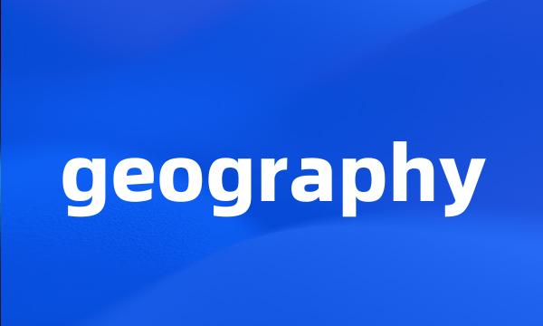 geography