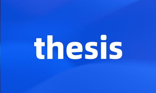 thesis