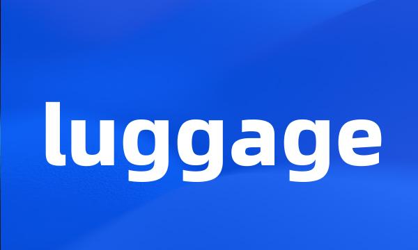 luggage