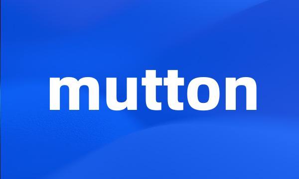 mutton