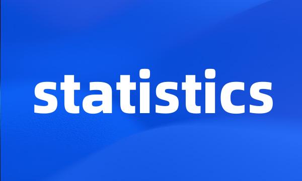 statistics