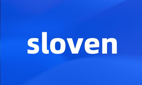 sloven