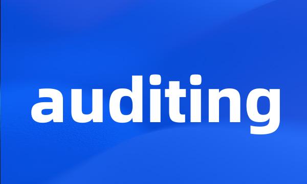 auditing