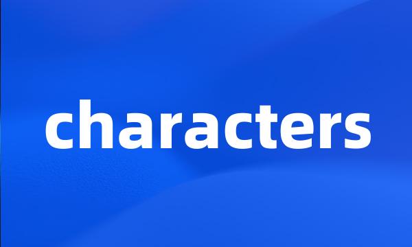 characters