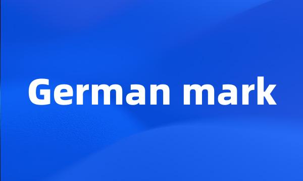 German mark