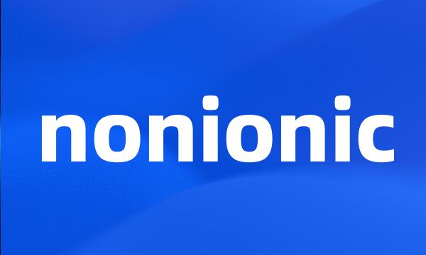 nonionic