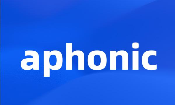 aphonic