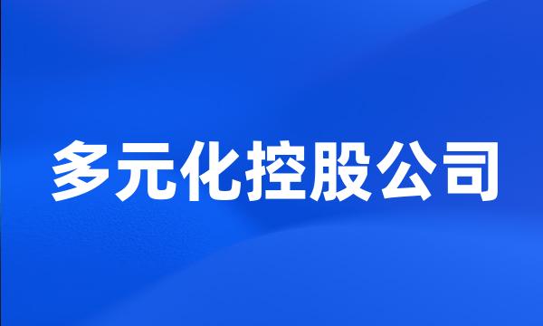 多元化控股公司