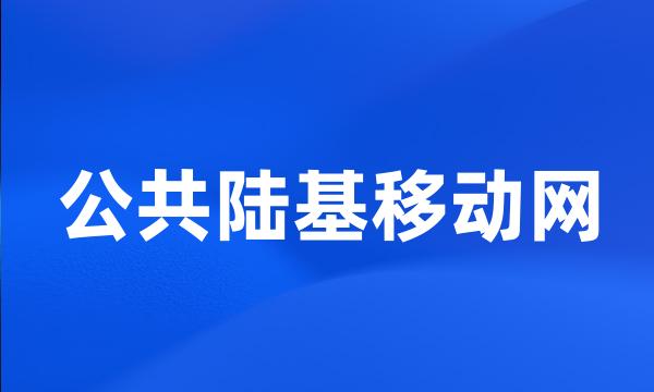 公共陆基移动网