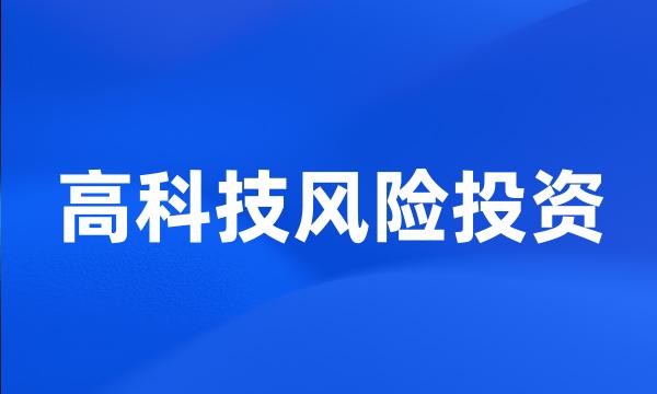 高科技风险投资