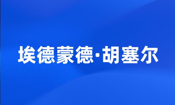 埃德蒙德·胡塞尔