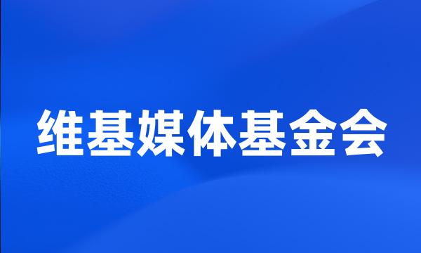 维基媒体基金会