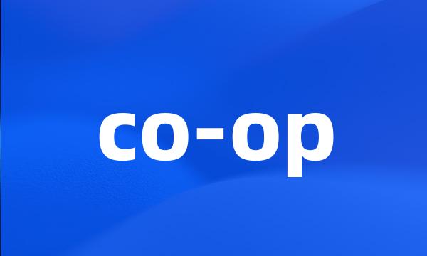 co-op