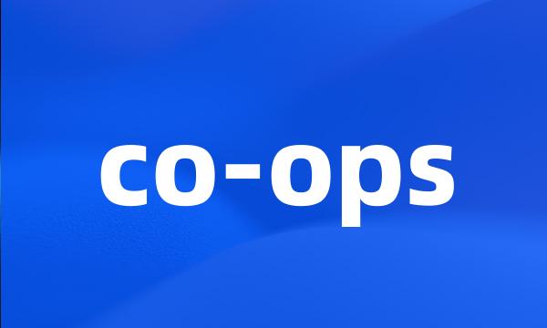 co-ops