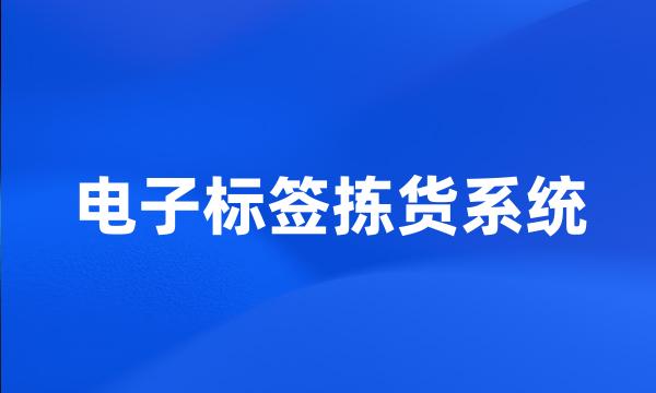 电子标签拣货系统