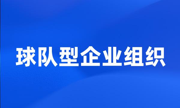 球队型企业组织