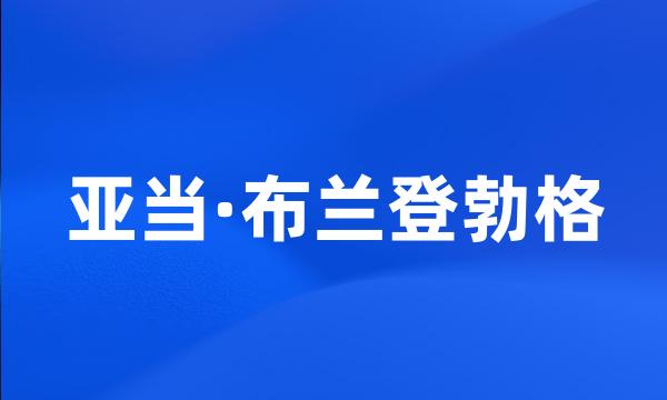 亚当·布兰登勃格