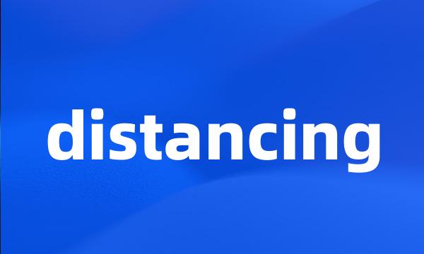 distancing