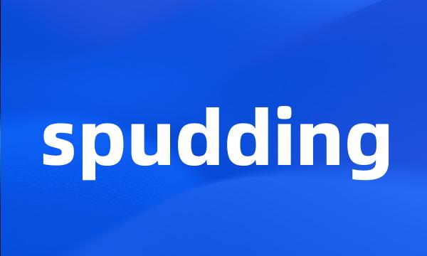 spudding