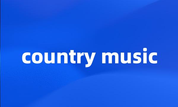 country music