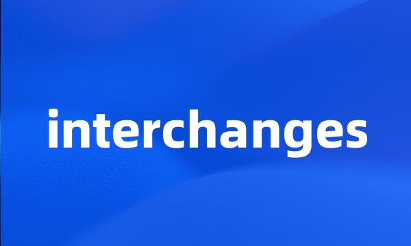 interchanges