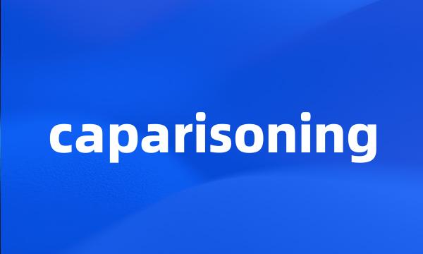 caparisoning