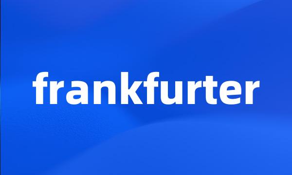 frankfurter