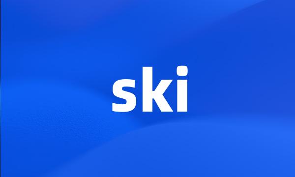 ski